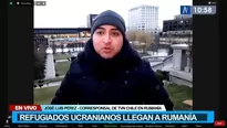 Refugiados ucranianos llegan a Rumanía 