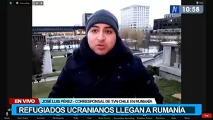 Refugiados ucranianos llegan a Rumanía 