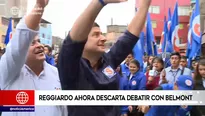 Renzo Reggiardo, candidato por Perú Patria Segura. Foto: captura de TV