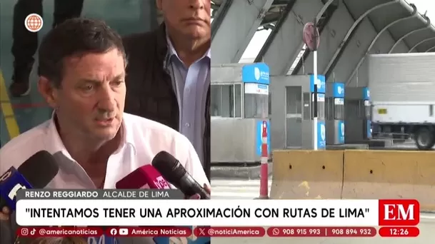 Reggiardo evalúa control de peajes en Villa y Punta Negra/ América Noticias Reggiardo evalúa control de peajes en Villa y Punta Negra/ América Noticias