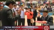 Tacna: Regidor juró “por la corrupción” durante ceremonia 