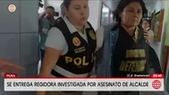 Regidora investigada se entrega por crimen de alcalde en Piura