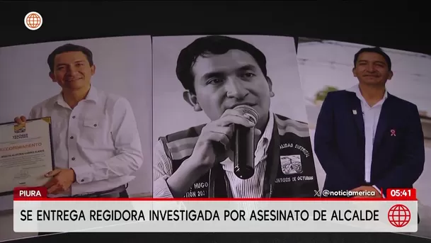 Regidora investigada se entrega por crimen de alcalde en Piura. Foto: América Noticias Regidora investigada se entrega por crimen de alcalde en Piura. Foto: América Noticias