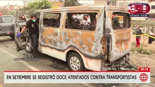 Registran doce atentados contra transportistas solo en setiembre. Foto y video: América Noticias