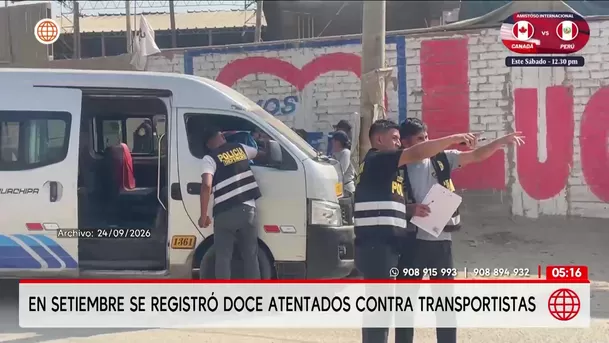 Registran doce atentados contra transportistas solo en setiembre. Foto: América Noticias