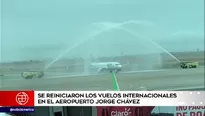 Se reanudaron los vuelos internacionales.