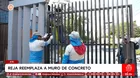 Reja reemplaza a muro de concreto en Ate