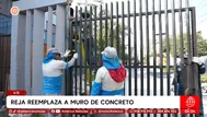 Reja reemplaza a muro de concreto en Ate