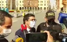 Relator especial de CIDH presenció cómo la Policía impidió el paso de la prensa a Plaza de Armas - Noticias de avion