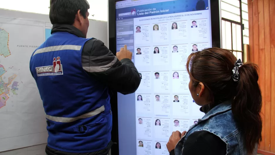 Reniec informó que hasta hoy martes 22 de diciembre, los electores podrán verificar si es correcta la información del Padrón Electoral. Foto: Andina