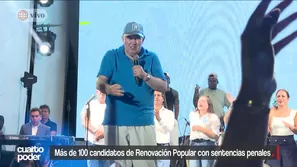 Pese al discurso de mano dura contra la delincuencia de Rafael López Aliaga, Renovación Popular postula a más de 100 candidatos con condenas judiciales por homicidio calificado, violación sexual a menores, tráfico de drogas y corrupción. Video: Cuarto Poder