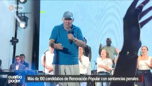 Pese al discurso de mano dura contra la delincuencia de Rafael López Aliaga, Renovación Popular postula a más de 100 candidatos con condenas judiciales por homicidio calificado, violación sexual a menores, tráfico de drogas y corrupción. Video: Cuarto Poder