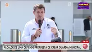 Renzo Reggiardo insiste en crear una Policía Municipal armada para reforzar la seguridad ciudadana
