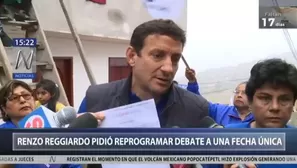 Renzo Reggiardo dio declaraciones desde Villa El Salvador. Foto: Canal N. 