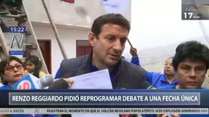 Renzo Reggiardo dio declaraciones desde Villa El Salvador. Foto: Canal N. 