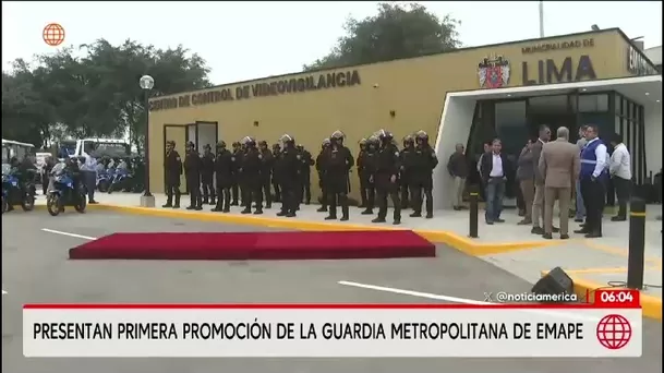 Alcalde Renzo Reggiardo presenta Guardia de Emape/ América Noticias