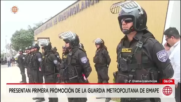 Renzo Reggiardo presentó a la primera promoción de la Guardia Metropolitana de Emape/ América Noticias