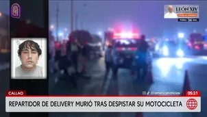 Repartidor de delivery murió tras despistar su moto en Callao. Foto y video: América Noticias