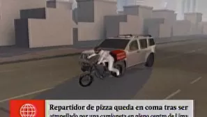 Trabajador fue atropellado / Imagen: animación AméricaTV