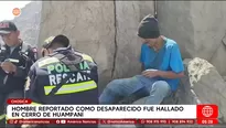 Hombre reportado como desaparecido fue hallado en cerro de Huampaní en Chosica. Foto y video: América Noticias