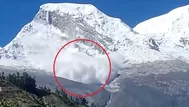 Reportan avalancha en el pico norte del nevado Huascarán