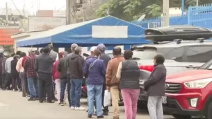 Canal N llegó a la zona y registró a los usuarios haciendo cola por alrededor de dos cuadras. / Video: Canal N