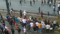 Los disturbios llegaron a otras vías como la avenida Javier Prado y Carretera Central. Foto: Expreso - Video: Canal N 