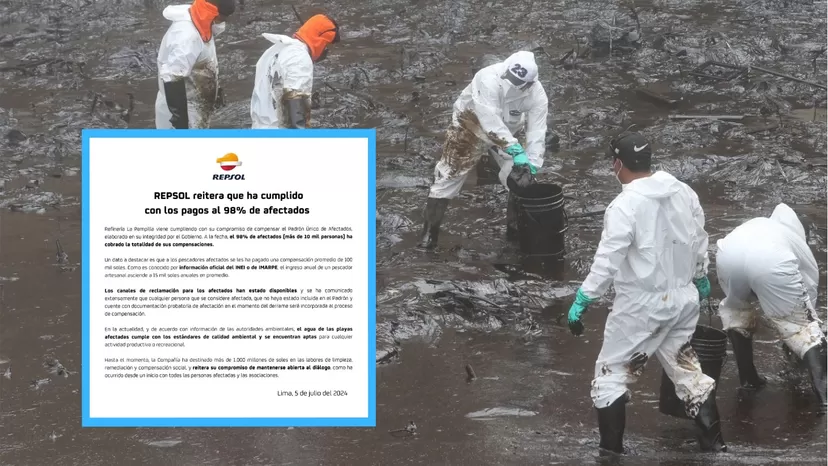 Repsol aseguró que cumplió con pagos al 98% de afectados del derrame de petróleo de 2022 en Ventanilla