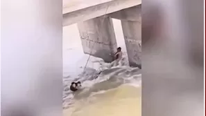 Rescatan de ahogarse a adolescentes que fueron arrastrados por río en Ica. Foto y video: América Noticias