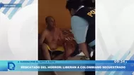 Rescatan a colombiano que fue secuestrado por 18 días en Chimbote