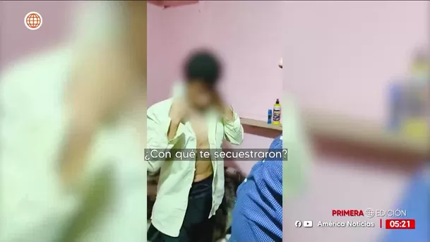 Rescatan a dos secuestrados y caen 17 delincuentes en Los Olivos. Foto: América Noticias