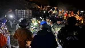 Rescatan con vida a 10 mineros atrapados en socavón de Quiruvilca. Foto: Andina / Video: Canal N