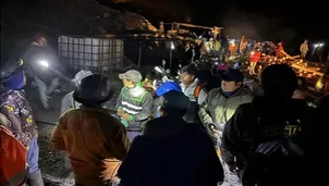 Rescatan con vida a 10 mineros atrapados en socavón de Quiruvilca. Foto: Andina / Video: Canal N