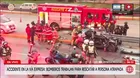 Rescatan a mujer atrapada tras aparatoso accidente en la Vía Expresa a la altura del puente Canadá