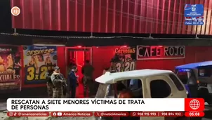Rescatan a siete menores víctimas de trata de personas en Junín. Foto y video: América Noticias