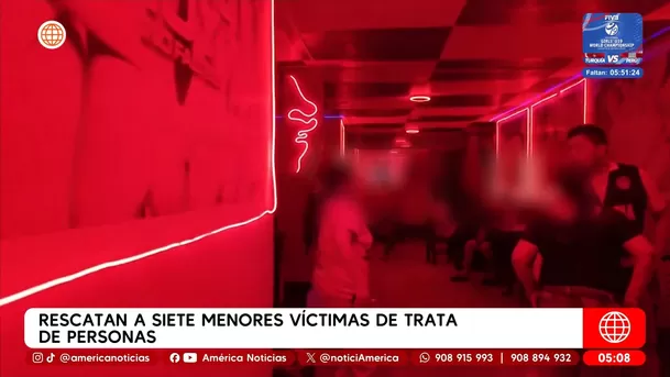Rescatan a siete menores víctimas de trata de personas en Junín. Foto: América Noticias