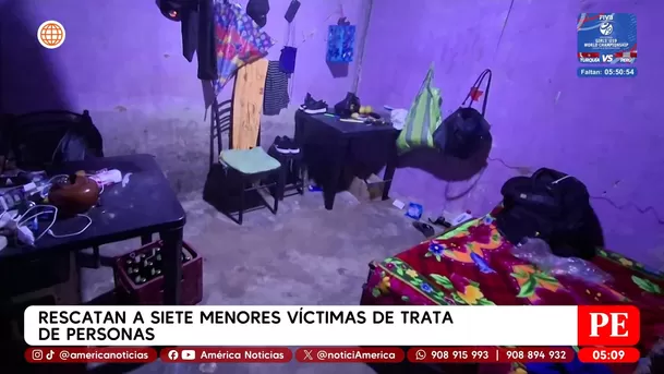 Rescatan a siete menores víctimas de trata de personas en Junín. Foto: América Noticias