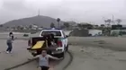 Rescatistas dejan caer a herido durante simulacro de rescate en la playa