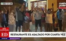 Un restaurante fue asaltado por cuarta vez en SMP - Noticias de restaurante