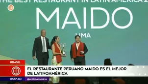 Maido mejor restaurante de América Latina. Foto y video: América Noticias