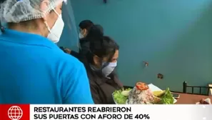 Reapertura de restaurantes. Video: América