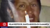 Caso Juanita Mendoza Alva: sus restos son velados en Cajamarca