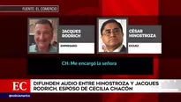 Audio entre César Hinostroza y Jacques Rodrich. Fuente: El Comercio