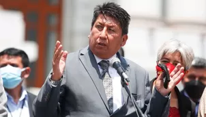 Martín Hidalgo presentó un informe sobre Waldemar Cerrón. Foto Andina