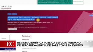 El estudio de seroprevalencia realizado en julio y agosto del 2020 tuvo en su momento varias críticas en el Perú