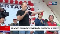 La intención de voto hacia el candidato de Perú Libertario cayó de 10.3% a 8.8% (Foto: Captura América TV)