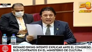 Richard Swing en el Congreso. Video: América