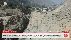 Riesgo en Chosica por falta de descolmatación en quebrada. Foto y video: América Noticias