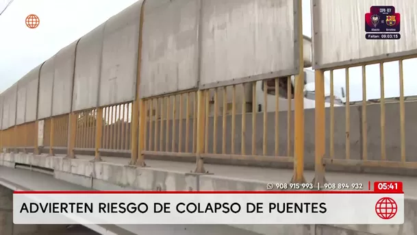Advierten riesgo de colapso en 21 puentes de la Carretera Central por exceso de peso. Foto: América Noticias