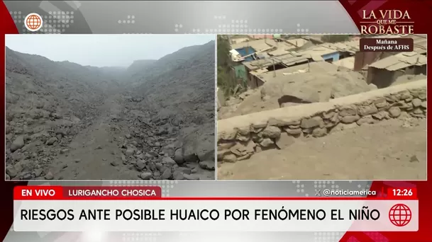 Riesgo de huaicos por Fenómeno El Niño genera alerta en Lurigancho-Chosica. Foto: América Noticias